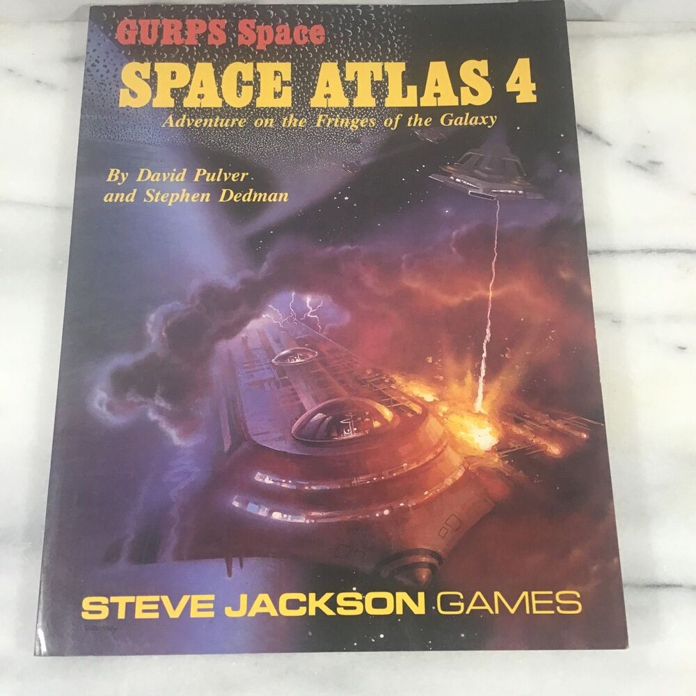 GURPS Space Atlas 4 RPG Book (1991) Steve Jackson Games Sci-Fi